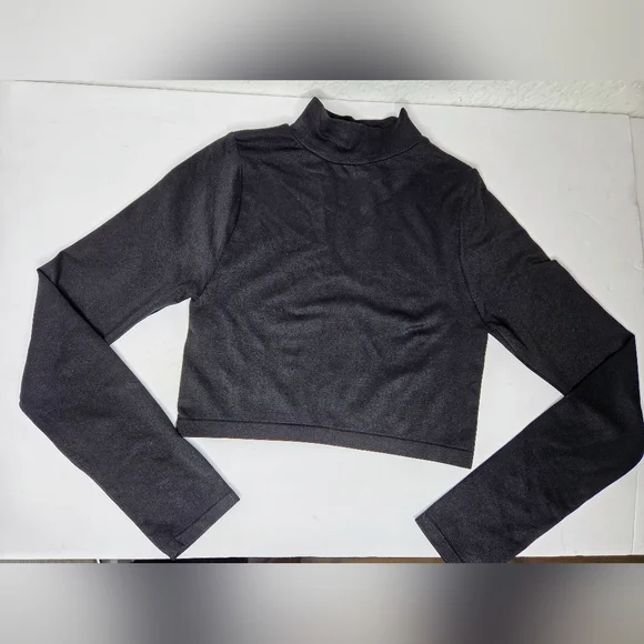 Free People For Revolve Super Crop Seamless Turtleneck Size M/L Long Sleeve - Picture 10 of 13